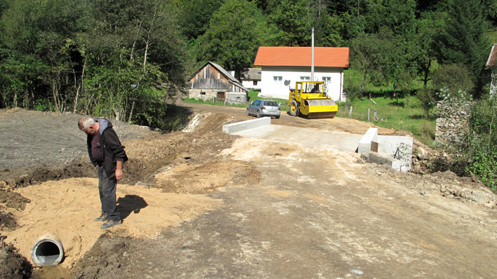 Sanacija dijela ceste Deževice-Dusina